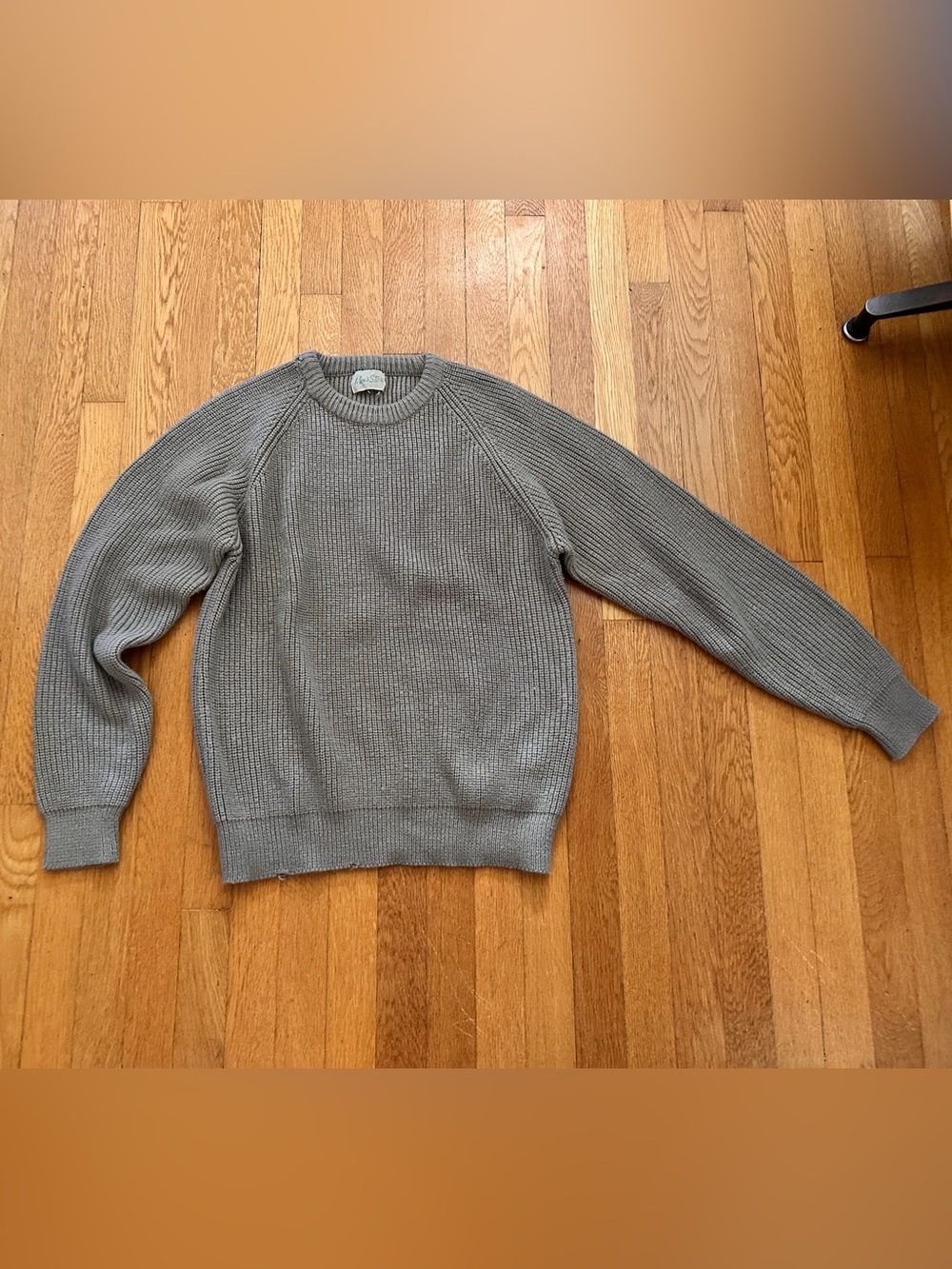 Men's Crewneck Knit Sweater - Light brown
